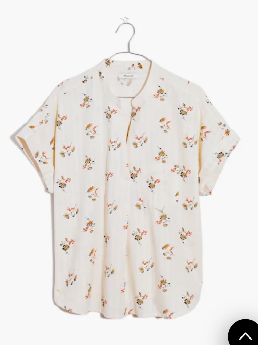 Madewell Bower Popover Shirt in Marseille Daisies Size L - Picture 5 of 13